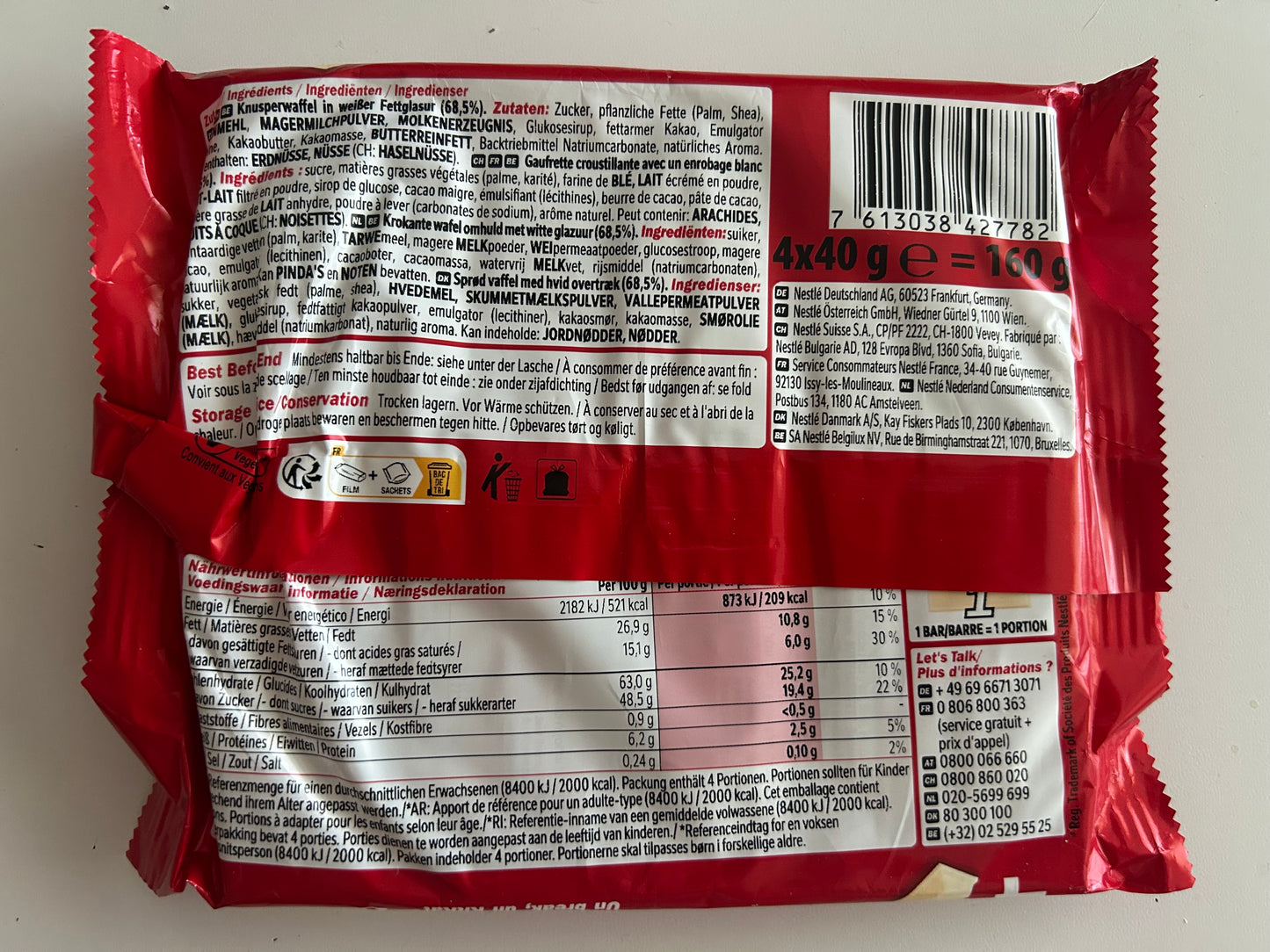 Kit kat chunky blanc (160g)