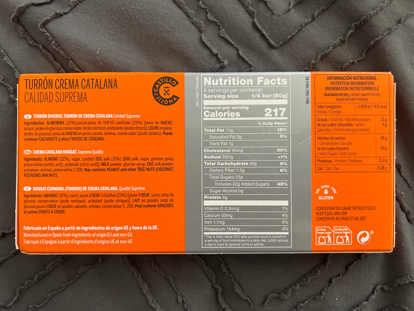 Turrón Crema Catalana - 200g