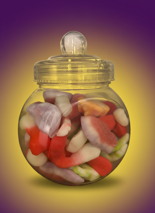 Bonbonnière + 300g de bonbon HALLOWEEN lisses