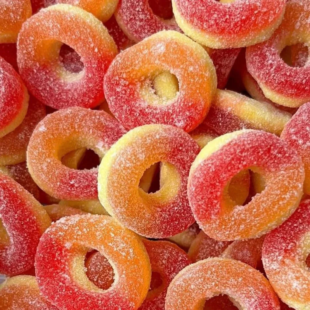 Anneaux Pêches Sucrées – Halal – 100 g